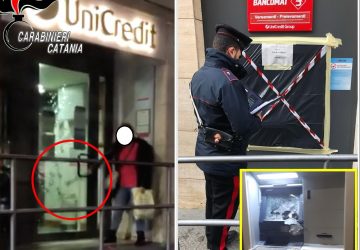 Tenta una "spaccata artigianale" a colpi di martello alla filiale Unicredit di Biancavilla: in manette una 38enne