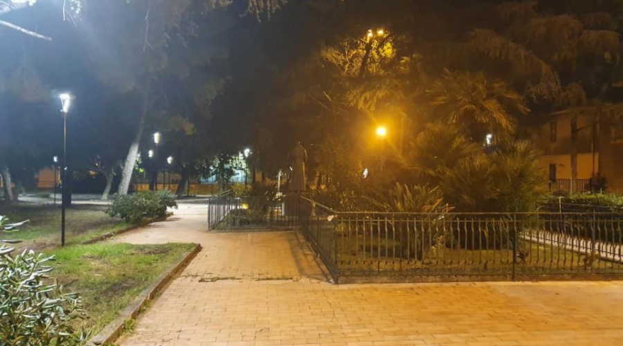 Giarre, illuminazione a led nella bambinopoli di piazza Immacolata