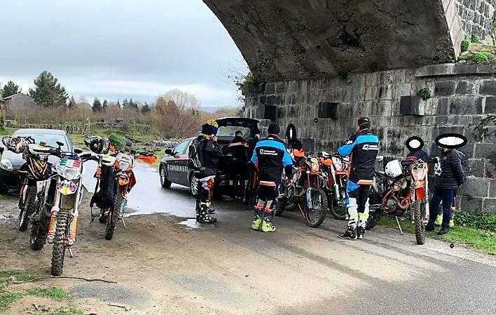Castiglione di Sicilia e Linguaglossa, controlli anti Covid-19 per motocilisti indisciplinati: sanzionati in 7