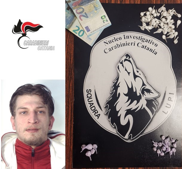 Catania, tenta di sfuggire ai “Lupi”: bloccato e arrestato con la droga