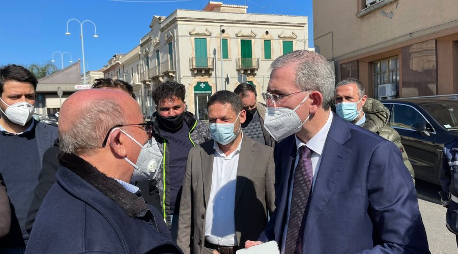 Mascali, visita operativa dell’assessore Falcone: interventi per il Duomo, Parallela e Caserma Cc