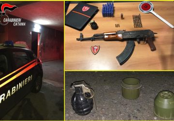 Catania, sequestrate armi da guerra a disposizione dei &ldquo;clan&rdquo;