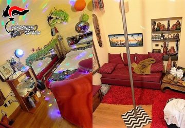 Catania, casa a luci rosse e lap dance per i "clienti"