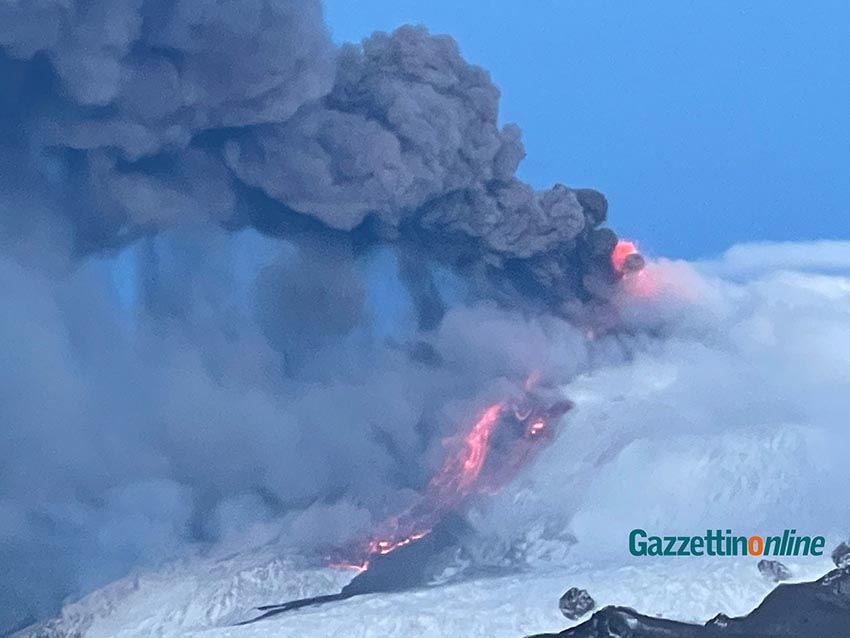 Etna, 14esimo parossismo del vulcano