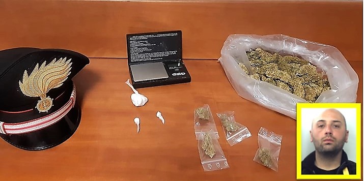 Acireale, nascondeva in casa cocaina e marijuana: arrestato