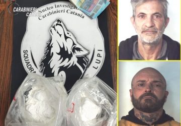 Inseguiti ed arrestati con la &ldquo;coca&rdquo; dai Lupi. Uno &egrave; un personaggio di spessore della famiglia Santapaola-Ercolano