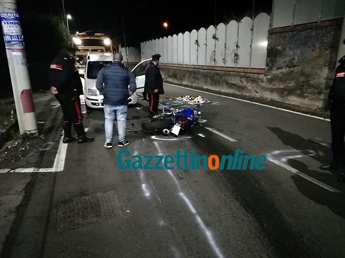 Viagrande, incidente mortale sulla Provinciale: vittima un motociclista