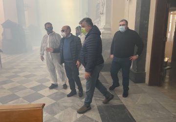Riposto, avviata sanificazione in tutte le chiese