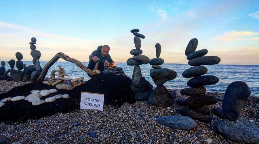 Il mascalese Giovanni Vitellino vince il World Rock Stacking 2021