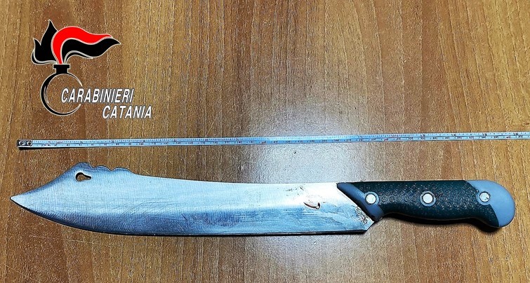 Catania, minaccia la ex col machete per denaro: arrestato