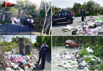 Abbandono di rifiuti a bordo strada: sanzioni per oltre 12.000 Euro. Un uomo denunciato per combustione illecita di rifiuti