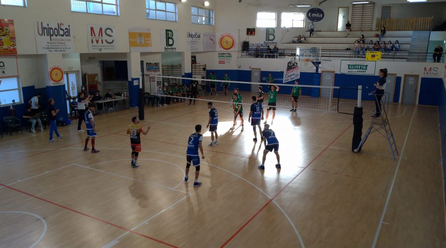 Volley serie B maschile, crollo del Papiro nell’andata dei playoff
