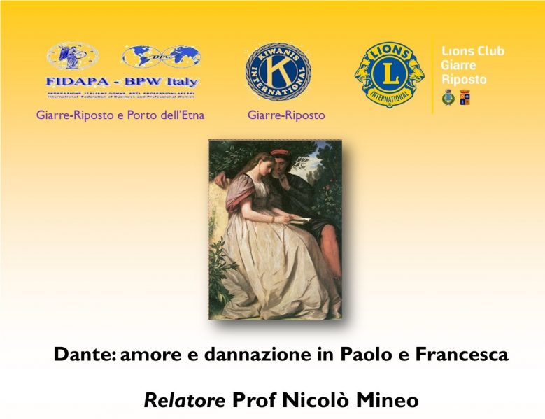 Un Webinar Fidapa racconta “Dante: amore e dannazione in Paolo e Francesca”
