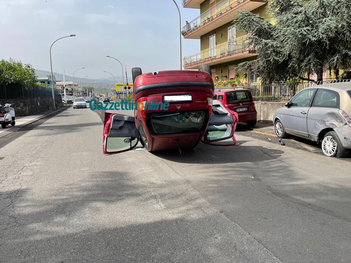 Giarre, incidente in corso Messina: due feriti VIDEO