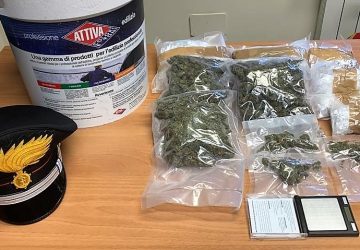 700 grammi di marijuana in mansarda: arrestato 30enne