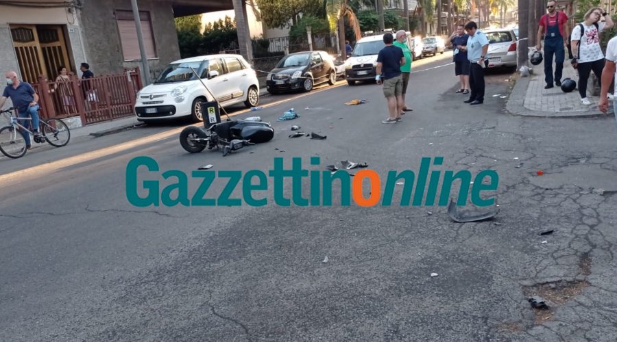 Fiumefreddo, auto pirata travolge un 14enne alla guida di un ciclomotore. Interviene elisoccorso