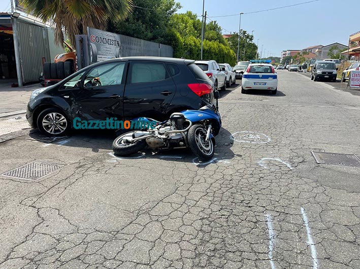 Riposto, scontro auto-moto: ferito 57enne. Intervento dell’elisoccorso VD