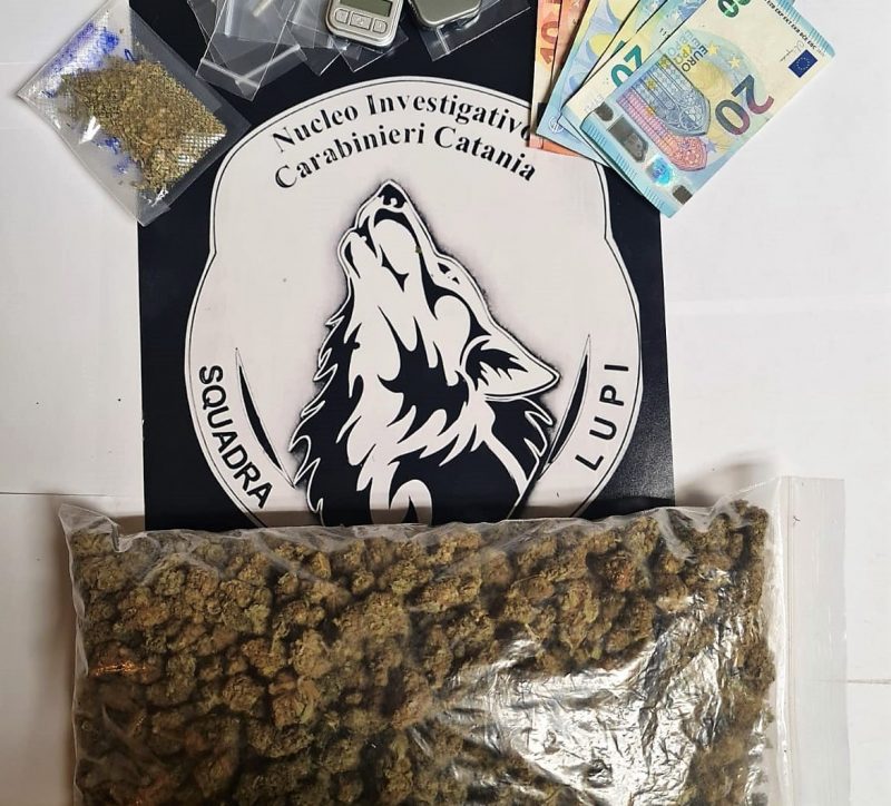 Pusher irriducibile beccato con 500 gr di marijuana: arrestato