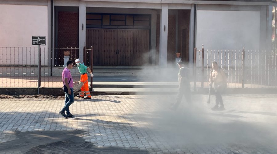 Giarre, residenti “abbattono” la burocrazia comunale: riqualificata l’area parrocchiale Regina Pacis VD