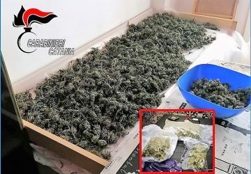 Spacciatore mascalese nascondeva in due alloggi a Giardini 9 chili di marijuana: arrestato