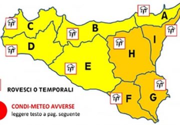 Maltempo, allerta arancione per domani: sospese le attività didattiche a Giarre, Riposto e Mascali