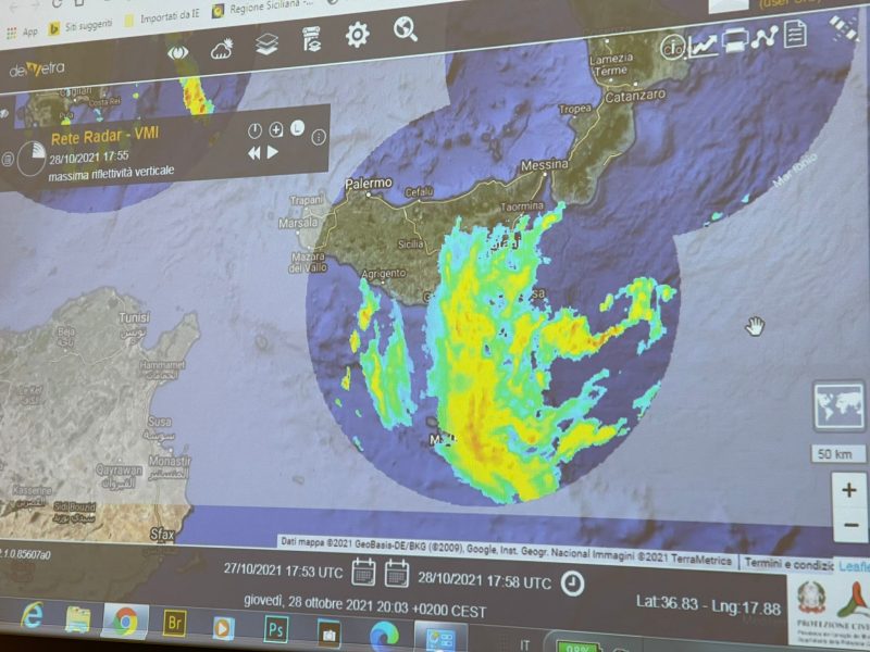 Allerta Meteo, Cocina (Protezione Civile): “al momento non ci sono criticità di rilievo”