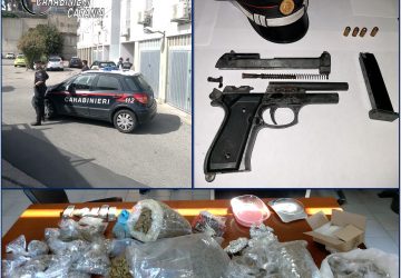 Raffica di perquisizioni dei Carabinieri: due arresti, sequestrata droga e una pistola
