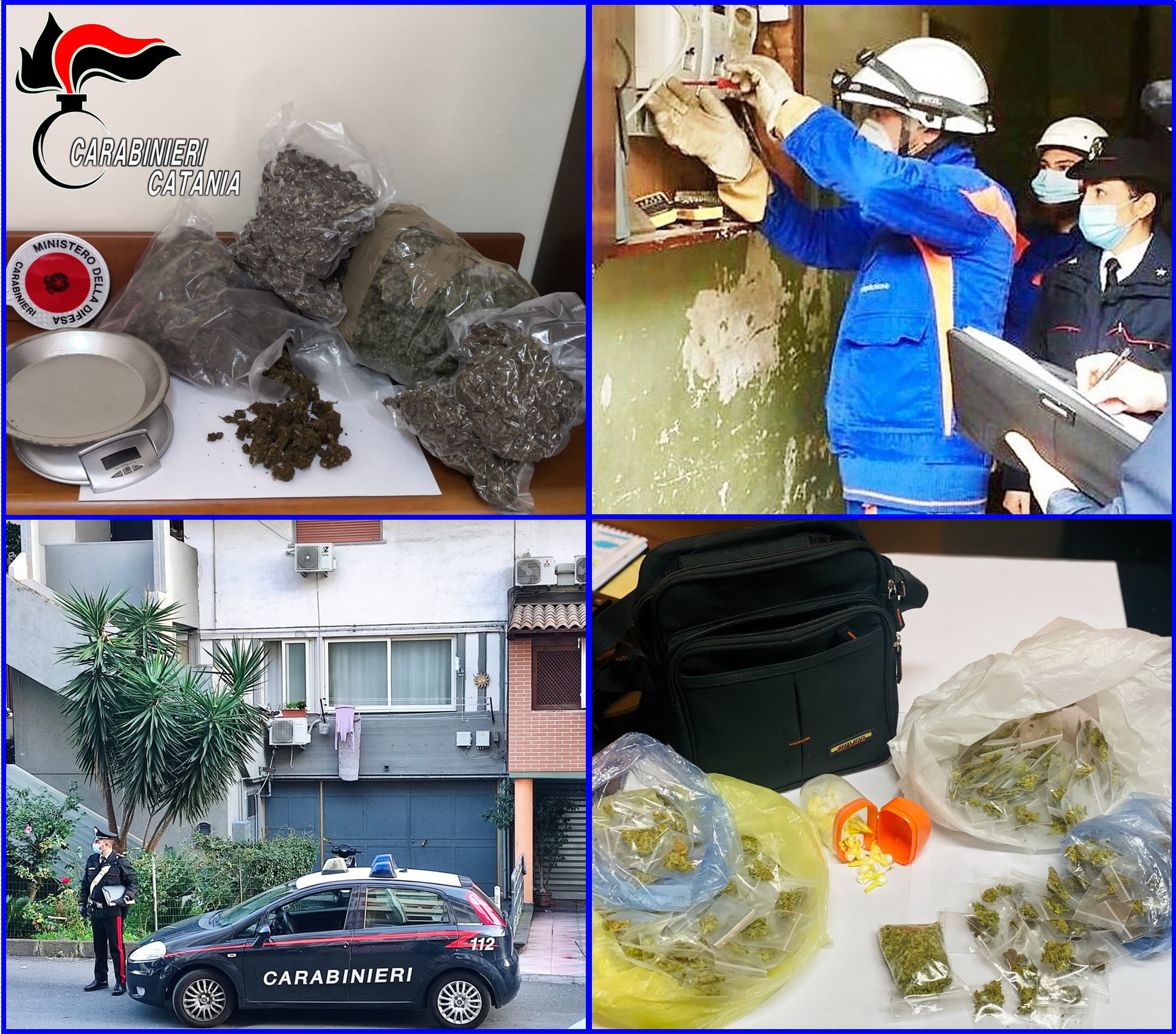 Catania, quartieri nel mirino: due arresti per droga