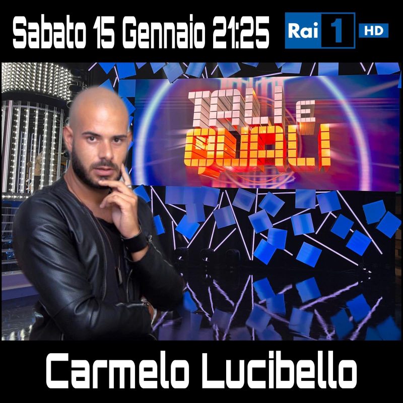 Il mascalese Carmelo Lucibello parteciperà al fortunato talent di Rai Uno Tale e Quale Show