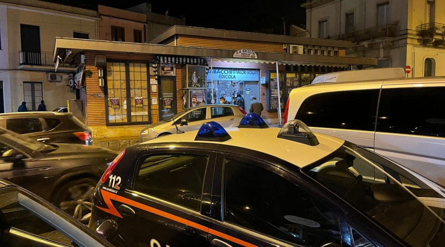 Giarre, rapina all’edicola tabacchi Barbagallo