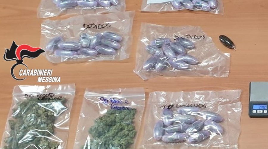 Giardini Naxos, percepiva RdC e deteneva oltre mezzo kg di droga in casa: arrestato 28enne