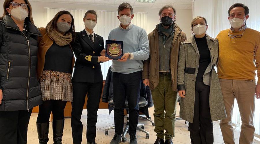Sindaco Cantarella e Giunta in visita istituzionale al Circomare a Riposto