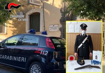 Arrivano i Carabinieri e lancia una &ldquo;lupara&rdquo; dal balcone: visto ed arrestato