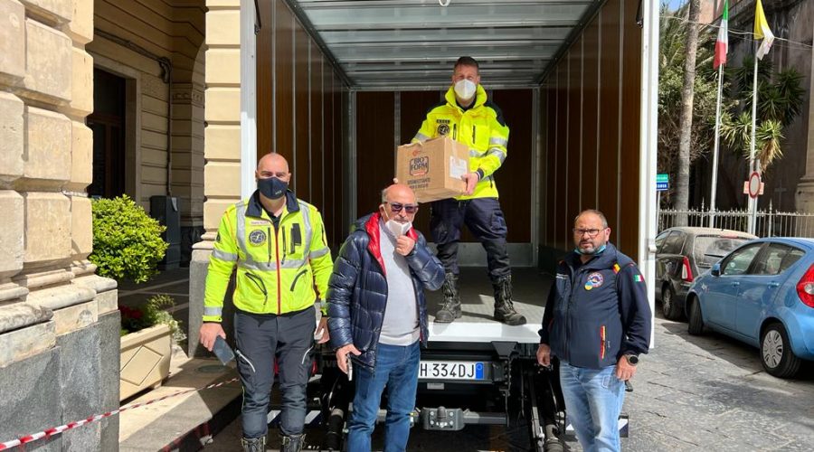 Riposto, consegnate le derrate alimentari per l’Ucraina