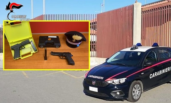 Rocambolesco inseguimento all’uscita dell’autostrada: arrestato con due pistole