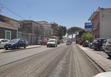 Giarre, strade asfaltate grazie al Giro d'Italia