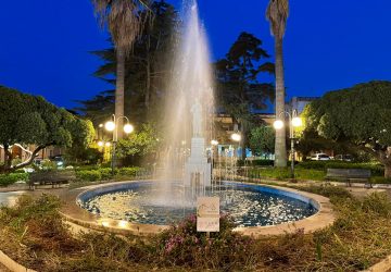 Giarre, ripristinata la fontana artistica di villa San Francesco
