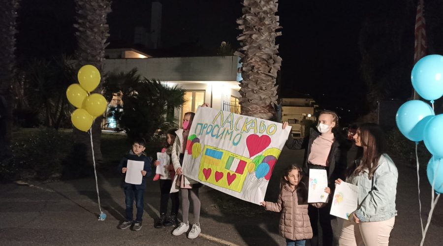 Arrivati a Mascali i 19 bambini profughi ucraini