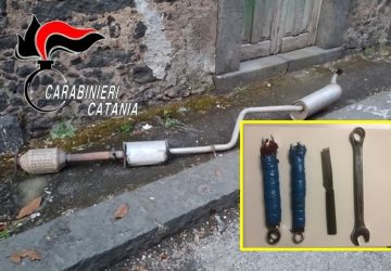 Furto di catalizzatori in trasferta: un arresto