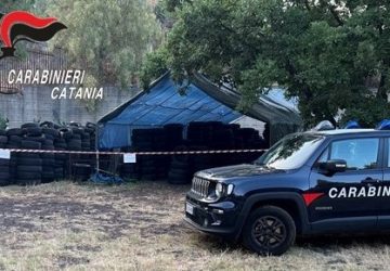 Terreno adibito a discarica abusiva di pneumatici: due denunce