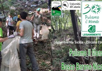 Milo, “Puliamo il Mondo 2022” parte dal… bosco Barone Nicolosi