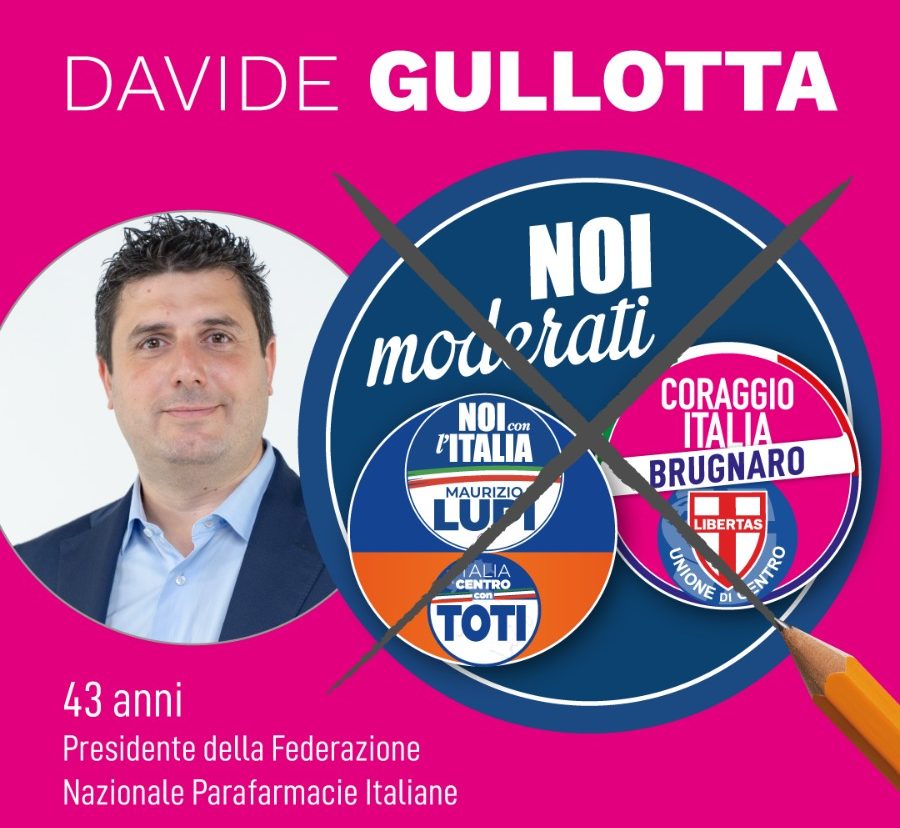 Il mascalese dott. Davide Giuseppe Gullotta candidato capolista con “Noi Moderati” alla Camera dei Deputati