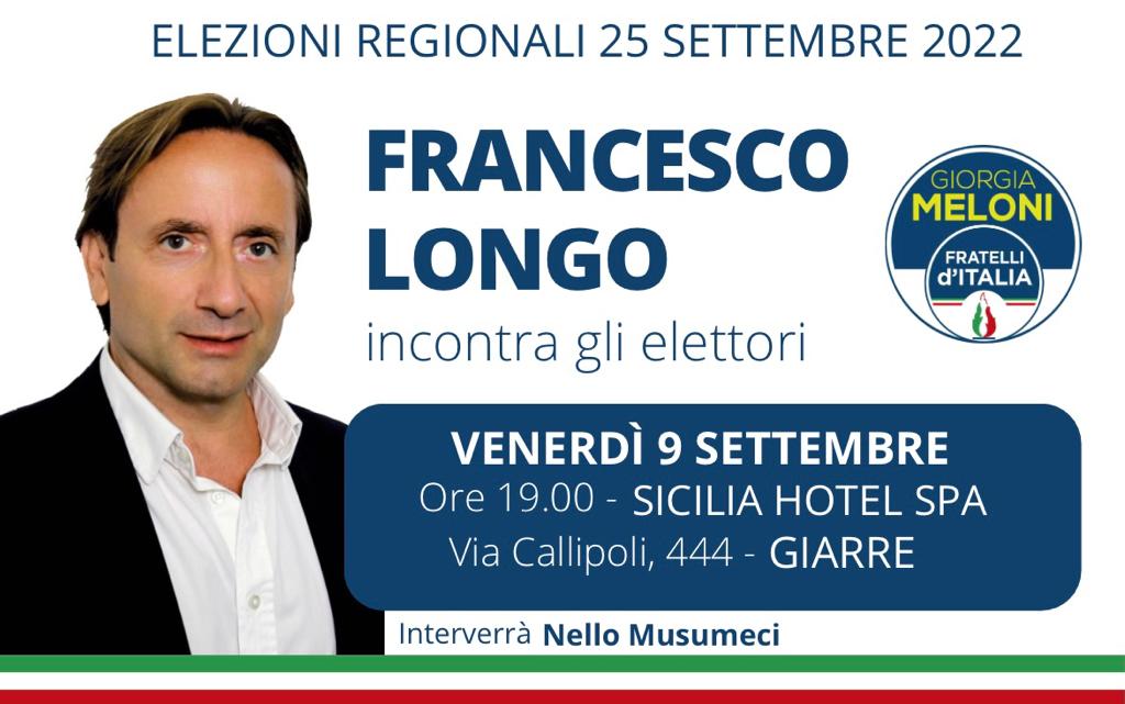 Elezioni Regionali, Francesco Longo: “Diamo voce al territorio”