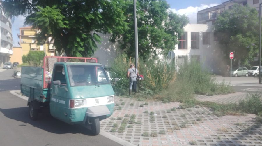 Giarre: percettori Reddito Cittadinanza impiegati per la manutenzione del verde