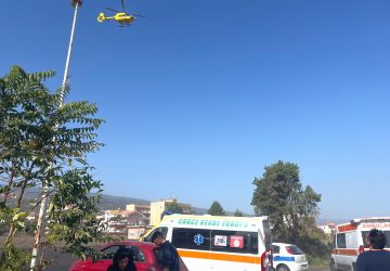 Giarre, manovale cade da impalcatura. Intervento dell'elisoccorso