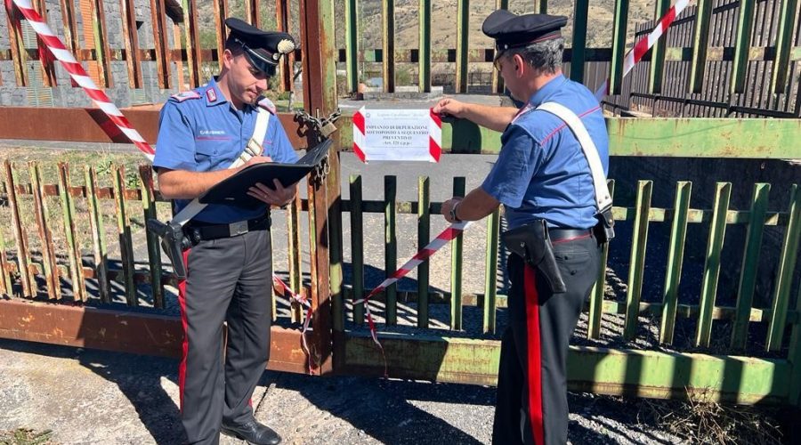 Santa Domenica Vittoria, inquinamento ambientale: sequestrato I’impianto comunale di depurazione. 6 indagati tra cui un pubblico amministratore