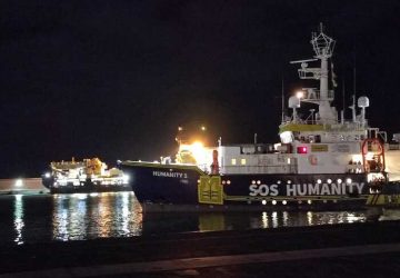 A Catania la nave Ong, "Humanity 1"