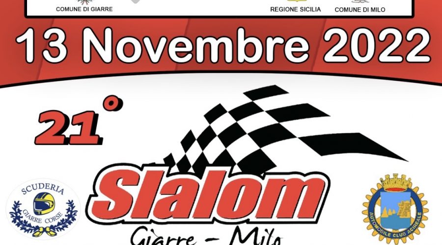 Domenica 13 novembre torna lo Slalom Giarre – Milo. In gara anche il neo-campione italiano di specialità Michele Puglisi