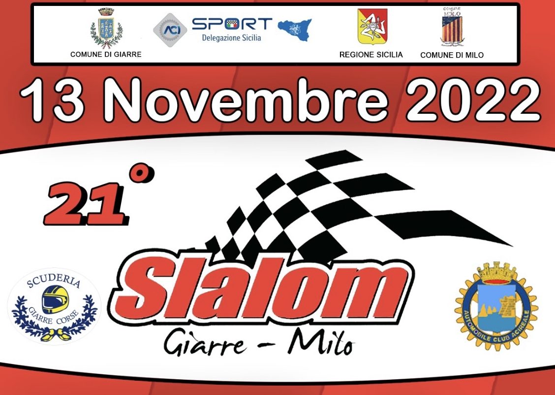 Domenica 13 novembre torna lo Slalom Giarre – Milo. In gara anche il neo-campione italiano di specialità Michele Puglisi