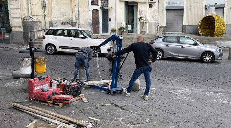 Giarre, più decoro e sicurezza in piazza Arcoleo